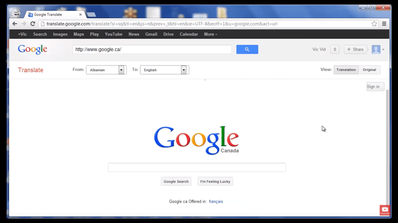 Google translate proxy