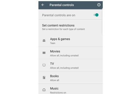 How to Restrict Content on Google/Android