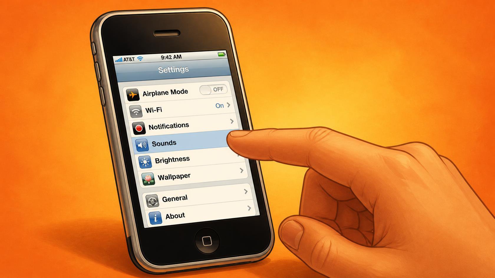 write_ The iPhone Settings Parents Should Check Before Handing Down an Old Phone_orange themena dn background.jpg