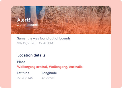 Geofence alert