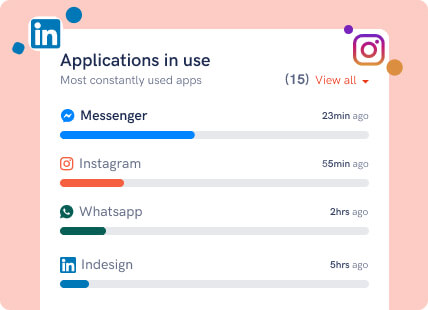Monitor application usage